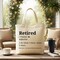 Retired Definition Canvas Tote Bag, Funny Retirement Gift Shopper for New Retirees and Unbothered Legends